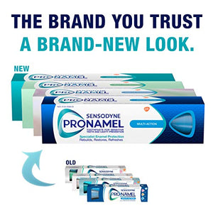 Sensodyne Pronamel Daily Protection Enamel Toothpaste for Sensitive Teeth, to Reharden and Strengthen Enamel, Mint Essence - 4 Ounces (Pack of 3)