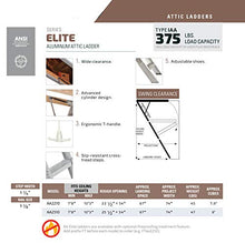 Load image into Gallery viewer, Louisville Ladder 25.5x54 Aluminum Attic Ladder, Type IAA, 375-pound Load Capacity, AA2510,Silver
