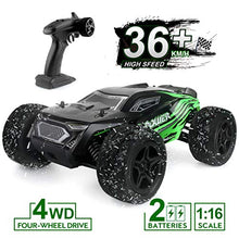 Load image into Gallery viewer, Rc Car, 1:16 Scale 2.4G 4WD Remote Control Off Road Truck with 2 Rechargeable Batteries, 36km/h High-Speed Off-Road Bigfoot Truck RC Car G172, RC Electronic Monster Hobby Truck Racing car for Kids A
