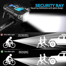 Load image into Gallery viewer, Xinji Bike Light USB Bicycle Speedometer Rechargeable LED Bicycle Light Set

