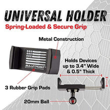 Load image into Gallery viewer, Bulletpoint Metal Series 2019+ Ford Ranger Phone Mount Dual 20mm Ball Dash Device Holder - Includes One Phone Holder - 4th Generation Ranger
