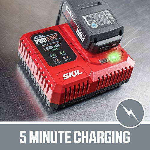Load image into Gallery viewer, SKIL PWRCore 20 Brushless 20V 6-1/2 Inch Circular Saw, Includes 4.0Ah Lithium Battery and PWRJump Charger - CR541302