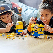 Load image into Gallery viewer, LEGO Minions: Brick-Built Minions and Their Lair (75551) Building Kit for Kids, Great Birthday Present for Kids Who Love Minion Toys and Kevin, Bob and Stuart Minion Characters, New 2020 (876 Pieces)

