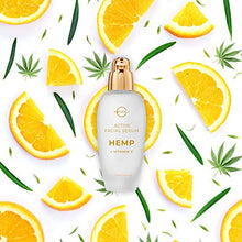 Load image into Gallery viewer, O Naturals Vitamin C Gel Face Serum Brightening Hydrating Moisturizing Organic Hemp Oil Hyaluronic Acid Spot Corrector Anti-Aging Repair Wrinkles Acne Dark Circles Sun Damage Men &amp; Women 1.7oz
