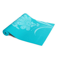 Load image into Gallery viewer, Tone Fitness Yoga Mat with Floral Pattern, Teal

