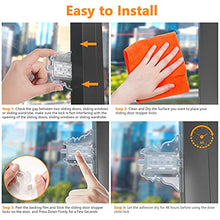 Load image into Gallery viewer, Sliding Door Lock Baby Safety - KOOPAO 6 Pack Slide Window Locks Closet Glass Doors Patio Child Safety Lock Perfect for Toddlers No Drilling Tools Needed Clear
