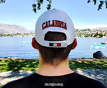 Load image into Gallery viewer, Calabria White Baseball Cap – Colorful Italian Hat - Italy Collection of Italian Pride Products at PSILoveItaly
