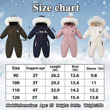 Load image into Gallery viewer, XIFAMNIY Girls Boys One Piece Snowsuits Overalls Ski Suits Winter Waterproof Coats Jumpsuits for Baby Toddler 2T-5T
