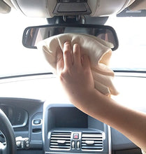 Load image into Gallery viewer, Car Chamois Drying Towel Natural Chamois Cloth for Car Leather Super Absorbent Leather Cleaning Cloth 23.6inchx35.4inch
