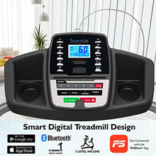 Load image into Gallery viewer, SereneLife Smart Electric Folding Treadmill – Easy Assembly Fitness Motorized Running Jogging Exercise Machine with Manual Incline Adjustment, 12 Preset Programs | SLFTRD20 Model
