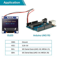 Load image into Gallery viewer, Frienda 10 Pieces I2C OLED Display Module OLED Display Screen Driver IIC I2C Tabellone Seriale con Display Auto-Luminoso Compatibile with con Raspberry PI (Blue and Yellow)
