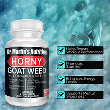 Load image into Gallery viewer, Super Strength 1590mg Horny Goat Weed 120 Capsules with Maca Arginine &amp; Ginseng - Naturally Boost Your Health, Workout Performance, Endurance &amp; Energy, Joint Health for Men &amp; Women (120C)
