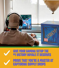 Load image into Gallery viewer, Large Loot Drop Box Accessory (14” x 14” x 14”) - Goes with Merch Like Pickaxes, Guns, Costumes - Perfect Decoration Gift for Gamers, Boys, Parties
