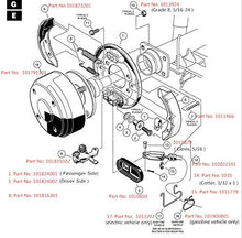 Load image into Gallery viewer, 10L0L Golf Cart Replacement Brake Shoes Set (2Long, 2 Short) Fits Select Club Car, E-Z-GO and Yamaha Models
