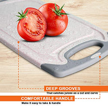 Load image into Gallery viewer, KIMIUP Kitchen Cutting Board (Set of 3),Professional Chopping Boards Sets,Dishwasher Safe Cutting Boards With Juice Grooves &amp; Carrying Handle &amp; No BPA
