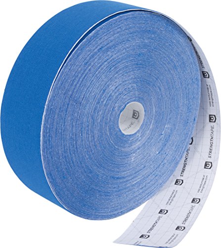 StrengthTape Kinesiology Tape, 35M K Tape Roll, Premium Sports Tape Provides Support and Stability to The Target Area, Royal Blue