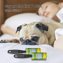 Load image into Gallery viewer, COMMEMA Lint Rollers for Pet Hair Extra Sticky, Pet Hair Remover, Lint Remover, Lint Roller Set Brush for Dog &amp; Cat Hair Removal, Clothes, Furniture, 2 Handles with 4 Refills, 240 Total Sheets
