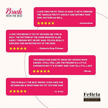 Load image into Gallery viewer, Felicia Leatherwood Red Detangler Brush - For Kinky, Curly, Wavy 4c or Straight Hair - Tame Your Tangles Smooth Your Coils - Pain Free for All Ages
