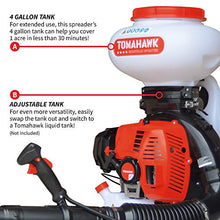 Load image into Gallery viewer, TOMAHAWK Motorized Fertilizer Spreader Broadcast 4 Gallon Seed Lawn Ice Melt Salt
