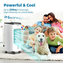 Load image into Gallery viewer, SEEPER Portable Evaporative Cooler, Strong Wind Speed Tower Fan w/Cooling Function, 12h Timer, 20ft Remote Control, 3 Modes Quiet Air Conditioner for Home, Small Room &amp; Office
