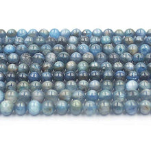 Load image into Gallery viewer, 6mm Round Blue Kyanite Jewelry Loose Gemstone Beads Strand 15&quot; Natural Stone for Necklace Bracelet DIY Design
