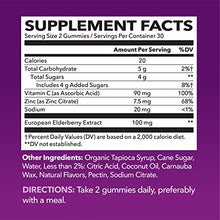 Load image into Gallery viewer, Elderberry Gummies with Zinc and Vitamin C Herbal Supplements Ingredient for Potent Antioxidant Support Immune Defense as a Delicious &amp; Vegan Friendly Option (Adult, 60 Count)
