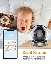 Load image into Gallery viewer, Home Security Camera 4MP Indoor Camera Pan/Tilt, Plug-in WiFi Camera (2.4G ONLY) Baby Monitor Dog Camera with Spotlight &amp; Siren, Night Vision, 2-Way Audio, Human &amp; Sound Detection, Motion Tracking
