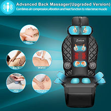 Load image into Gallery viewer, Sotion Back Massager with Air Compress &amp; Heat, Vibrating Massage Chair Pad for Home or Office Use ,Height Adjustable Massage Seat Helps Relieve Stress and Fatigue for Neck, Back, Waist and Hips
