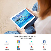 Load image into Gallery viewer, Android Tablet 10 Inch, 5G WiFi Tablet, 16 GB Storage, GMS Certified, Android 8.1 Go, Dual Camera, Bluetooth, GPS, OTG - Silver
