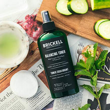 Load image into Gallery viewer, Brickell Men&#39;s Balancing Toner For Men, Natural and Organic Alcohol-Free Cucumber, Mint Facial Toner with Witch Hazel, 8 Ounce, Scented

