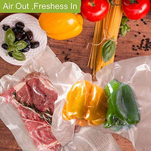 Load image into Gallery viewer, Sales!! VacYaYa 6 Pack 8"x20'(3Rolls) and11"x20' (3Rolls) Food Saver Seal a Meal Vacuum Sealer Storage Bags Rolls for Food Saver and Sous Vide with BPA Fre
