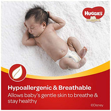 Load image into Gallery viewer, Huggies Newborn Gift Box - Little Snugglers Diapers (Size Newborn 24 Ct &amp; Size 1 32 Ct), Natural Care Unscented Baby Wipes (96 Ct Total), and Johnson's Shampoo &amp; Baby Lotion (Packaging May Vary)
