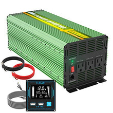 Load image into Gallery viewer, EDECOA 2000 Watt Pure Sine Wave Power Inverter DC 12V to AC 120V 110V Power Converter with LCD Remote Controller 2 USB for RV Caravan
