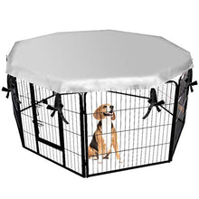 Load image into Gallery viewer, Dog Crate Cover for Outdoor and Indoor- Double Side Waterproof Windproof Shade Kennel Cover, Fits 24" Crate with 8 Panel
