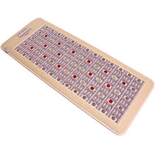 Load image into Gallery viewer, GemsMat - Leon- Far Infrared Amethyst Jade Tourmaline Crystal Heat Stone Mat (60"L x 24"W) - Red Light 16 Photon FIR Therapy -FDA Registered Manufacturer -Adjustable Timer &amp; Temperature - Heating Pad
