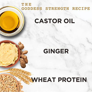 Soft-Sheen Carson Carol's Daughter Goddess Strength Repairing Cocoon Hydrating Hair Mask for Dry Damaged & Curly Hair, Restores Moisture, Made with Castor Oil, 12 Oz, White