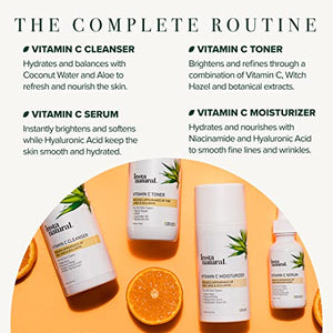InstaNatural Vitamin C Skin Care Set with Vitamin C Facial Cleanser, Toner, Serum and Moisturizer for Hydrating, Anti Aging and Brightening