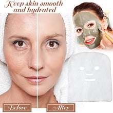 Load image into Gallery viewer, 100 Pieces Gauze Mask Large Precut Gauze Face Masks Soft High Frequency Gauze Face Pads White Net Face Gauze Mask Natural Spa Gauze Facial Mask Skin Care Facial Paper Sheet Gauze for Home Salon DIY
