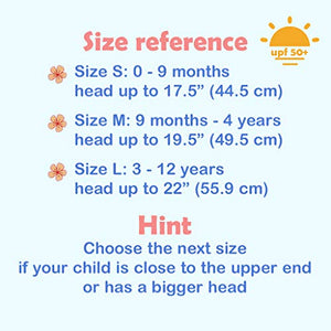 Ami&Li tots Bucket Sun Hat Adjustable Sunscreen Protection Summer Hat for Baby Girl Boy Infant Kid Toddler Child UPF 50+