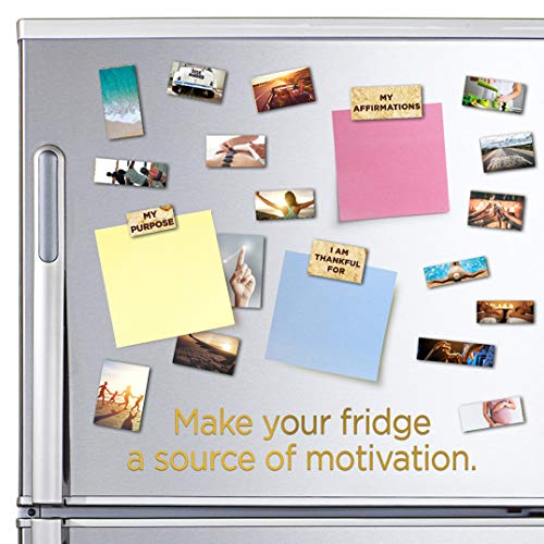 Load image into Gallery viewer, MAGNIFICENT101 2-Pack Vision Board Magnet Set (20x20 in) - Pull Apart & Create a Vision for Your Dream Life in Your Refrigerator | Inspirational Positive Gifts | Quotes for Fridge | Daily Motivation