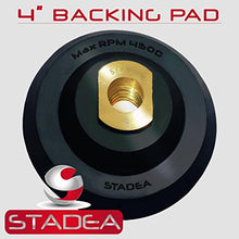 Load image into Gallery viewer, Stadea 4" Rubber Backer Pad/Flexible Rubber Backing Pad for Counter Edge Wet Dry Polishing - Arbor 5/8" 11
