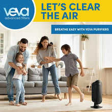 Load image into Gallery viewer, VEVA 8000 Elite Pro Series Black Air Purifier for Home &amp; Large Room, 325 Sq Ft., HEPA Filter &amp; 4 Premium Activated Carbon Pre Filters Removes Allergens, Smoke, Dust, Pet Dander &amp; Odor Complete Tower Air Cleaner Home &amp; Office
