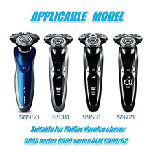 Load image into Gallery viewer, 3 PCS SH90 / 62 Replacement Heads for Philips Norelco Shaver Series 9000 Series 8950, Fits Star Wars Shaver SW9700, SW6700
