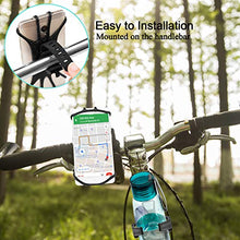 Load image into Gallery viewer, EAONE 2 Pack Bike Water Bottle Holder No Screws with 1 Pack Silicone Bike Phone Mount, 360 Degree Rotating, Bike Accessories Bike Cup Holder and Bike Phone Holder (Black)
