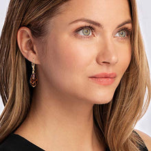 Load image into Gallery viewer, Ross-Simons Italian Leopard Murano Glass Drop Earrings in 18kt Gold Over Sterling
