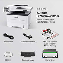 Load image into Gallery viewer, Pantum All-in-One Wireless Monochrome Laser Printer Copier Scanner Fax, Mobile &amp; Auto Two-Sided Printing, Copy Speed 34PPM,Scan Speed 25PPM, L2710FDW(V1M58A)
