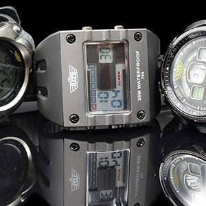 UZI UZI-W-799 UZI Digital Sports Series Watch with Black Rubber Strap