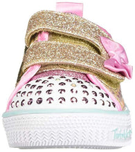 Load image into Gallery viewer, Skechers Kids Girls Shuffle LITE-Mini Mermaid Sneaker, Gold, 5 Toddler
