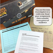 Load image into Gallery viewer, Murder Mystery Party Case Files: Fire in Adlerstein Unsolved Mystery Detective Case File Game Play Alone, w/ Friends, Family or for Couples Date Night Ages 14+ from University Games , Grey
