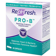 Load image into Gallery viewer, Rephresh Pro-B Probiotic Supplement for Women, 30 Oral Capsules
